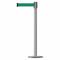 Slimline Post, Steel, Polished Stainless Steel, 38 Inch Post Height, 2 Inch Post Dia, Std