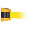 Barrier Post with Belt, Yellow, Unfinished, 30 ft Belt Length