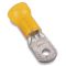 Ring Terminal, Yellow, Nylon, Insulated, 4 Awg Wire, #10 Bolt