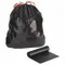 Drawstring Trash Can Liner Black - Pack Of 100