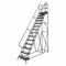 Rolling Ladder, 140 Inch Platform Height, 30 Inch Platform Depth, 24 Inch Platform Width