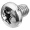 Screw, 8-32 Thread Size, SS, 3/4 In Lg., Std Machine Screw, Pan, 50 Pk