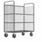 Stock Picking Cage Cart, 2 Adjustable Shelves, 57 x 30 x 68 Inch Size, 1600 lb. Capacity