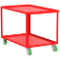 2 Shelf Utility Cart, 2000 lbs Capacity, 18 x 36 Inch Shelf, Red, 18 x 41 x 36 Inch Size