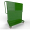 Mobile A Frame Cart, 48", 1 (Louver,Round) Peg Pegboard Panel, Green