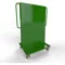 Mobile A Frame Cart, 36 Inch Size, 2 Round Peg Pegboard Panels, Green