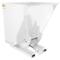 Self Dumping Hopper, Heavy Duty, 2.5 cu. yd., 6000 Lb., White, Steel