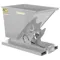 Self Dumping Hopper, Medium Duty, 0.5 cu. yd., 4000 Lb., Silver Lining, Steel