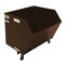 Self Dumping Hopper, Heavy Duty, 1 cu. yd., 6000 Lb., Earth Tone Brown, Steel