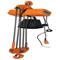 Economy Chain Hoist With Container, 10000 lb., 1 Phase, Orange, Steel