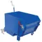 Self Dumping Hopper, Light Duty, 0.25 cu. yd., 2000 Lb., Blue, Steel