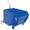 Self Dumping Hopper, Medium Duty, 0.25 cu. yd., 4000 Lb., Blue, Steel