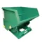 Self Dumping Hopper, Heavy Duty, 2.5 cu. yd., 6000 Lb., Green, Steel