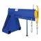 Telescoping Lift Boom, Blue / Yellow 6000 Lb. Capacity, 36 Inch Wide Forks