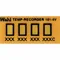 Non-Reversible Temp Indicator, Horizontal Strip, 4 Points, 10 Pack