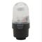 Industrial Tall Signal Beacon, 58mm, Clear/White, Flashing Strobe, IP65, Tube Mount
