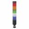 Tower Light Assembly, 5 Lights, Blue/Clear/Green/Red/Yellow, Flashing/Steady