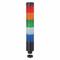 Tower Light Assembly, 5 Light, Blue/Clear/Green/Red/Yellow, Flashing/Steady, Steady
