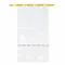 Sampling Bag, 123 Oz Capacity, 20 Inch Length, 10 Inch Width, 0.102 mm Thick, 250 PK