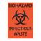 Dot Handling Label, Infectious Waste, 3 1/2 Inch Label Width, 2 PK