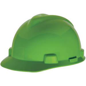 MSA 815565 Hard Hat Etu reuna, Uroitettu 4-pisteinen räikkä Lime Green | AA2CRT 10D940