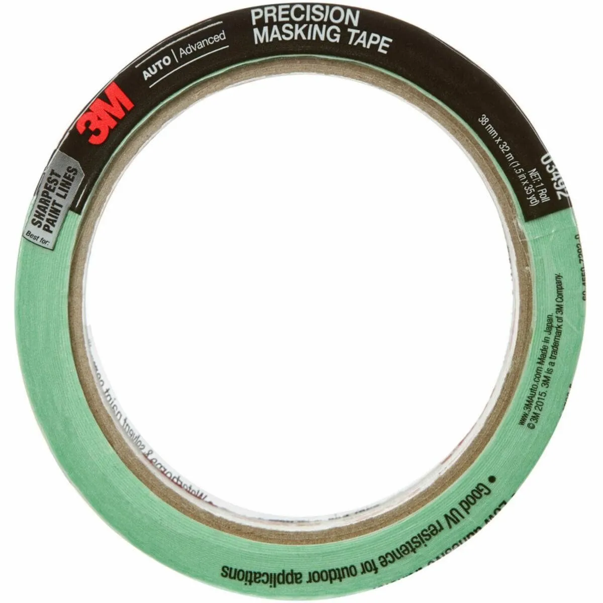 Precision Masking Tape, 3492 1.5 Inch x 35, PK24