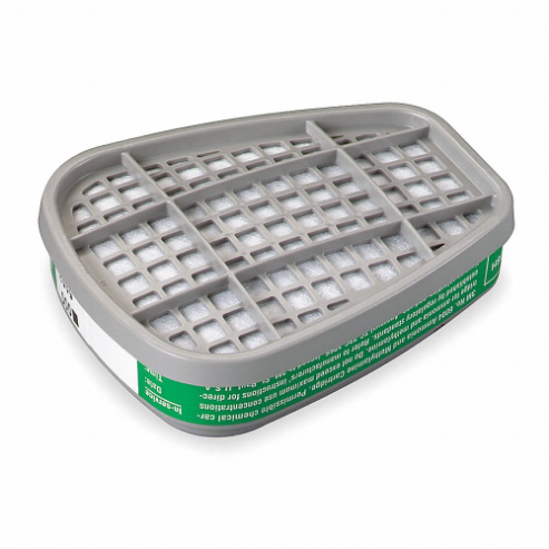 3M 6004 Cartridge, A mmonia /Methylamine, Green Color, Bayonet, 2 Pack | CT9EDM 1AZ78