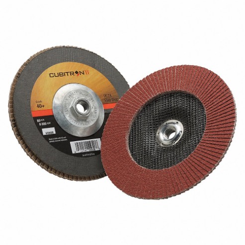 3M 967A Flap Disc, Ceramic, 7 Inch Disc Diameter, 40 Abrasive Grit | CF2DNN 30CP30