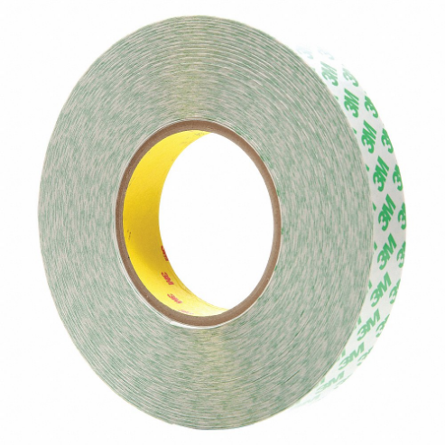 3M 9087 PVC Double Sided Film Tape, Acrylic Adhesive, 10.20 mil Thick, 25 mm x 50m, White, 18 Pk | CD2MHA 54EN47