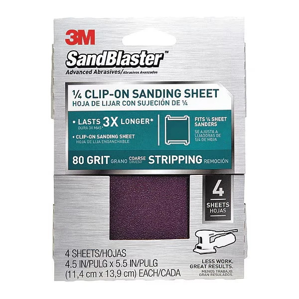 Clip-On Palm Sndg Shts9663SB-ES, 4.5