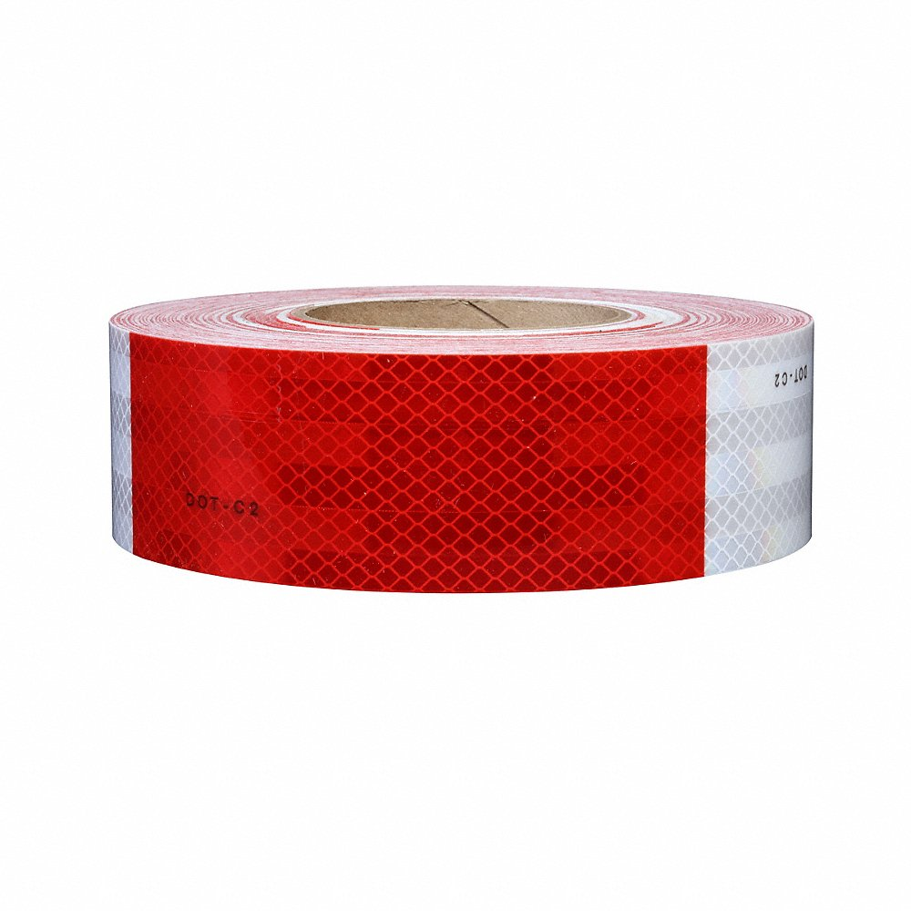 3M 983-326 Reflective Tape Strips Red/White, 10 Pk | AD6JZZ 45K291