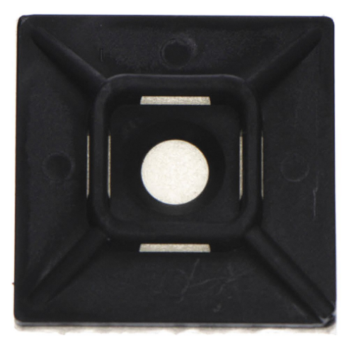 3M CTB1X1BKA-C Cable Tie Base Adhesive Mount, 500 Pk | AC2FDJ 2JKG8