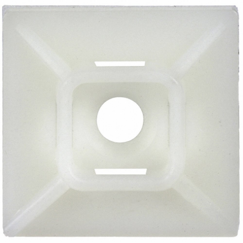 3M CTB1X1NTA-C Cable Tie Mounting Base 1 Inch x 1 Inch, 500 Pk | AB9XFL 2FZW8