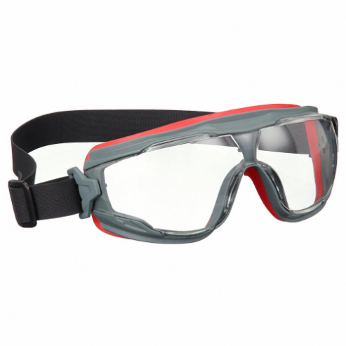 Safety Goggles, Anti-Fog, ANSI Dust/Splash Rating D3/D4, Indirect, Gray
