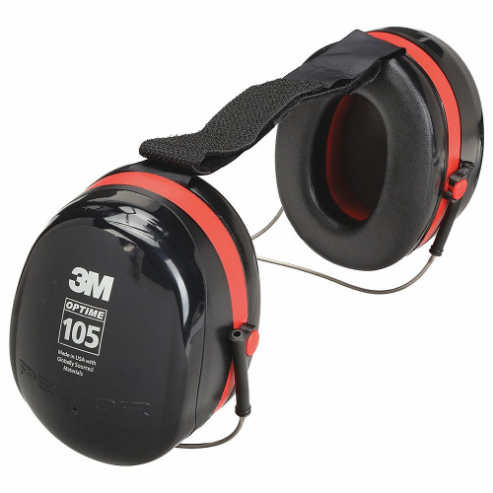 3M H10B Ear Muff 29db Behind-the-head Black/red | AD2DWD 3NKY7
