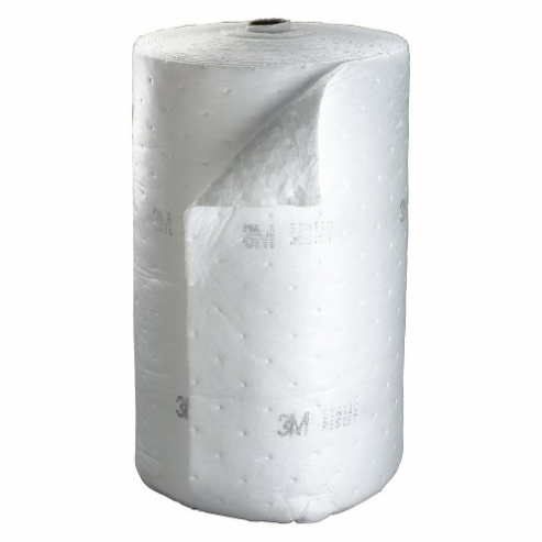 3M HP-500 Absorbent Roll, 144 Feet, Fluids Absorbed Oil-Based Liquids, 73 Gallon | CF2UED 39CD66