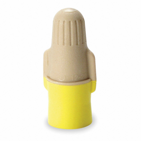 3M T/Y+Box Wire Connector Tan/yellow, 100 Pk | AA9JXL 1DLY7