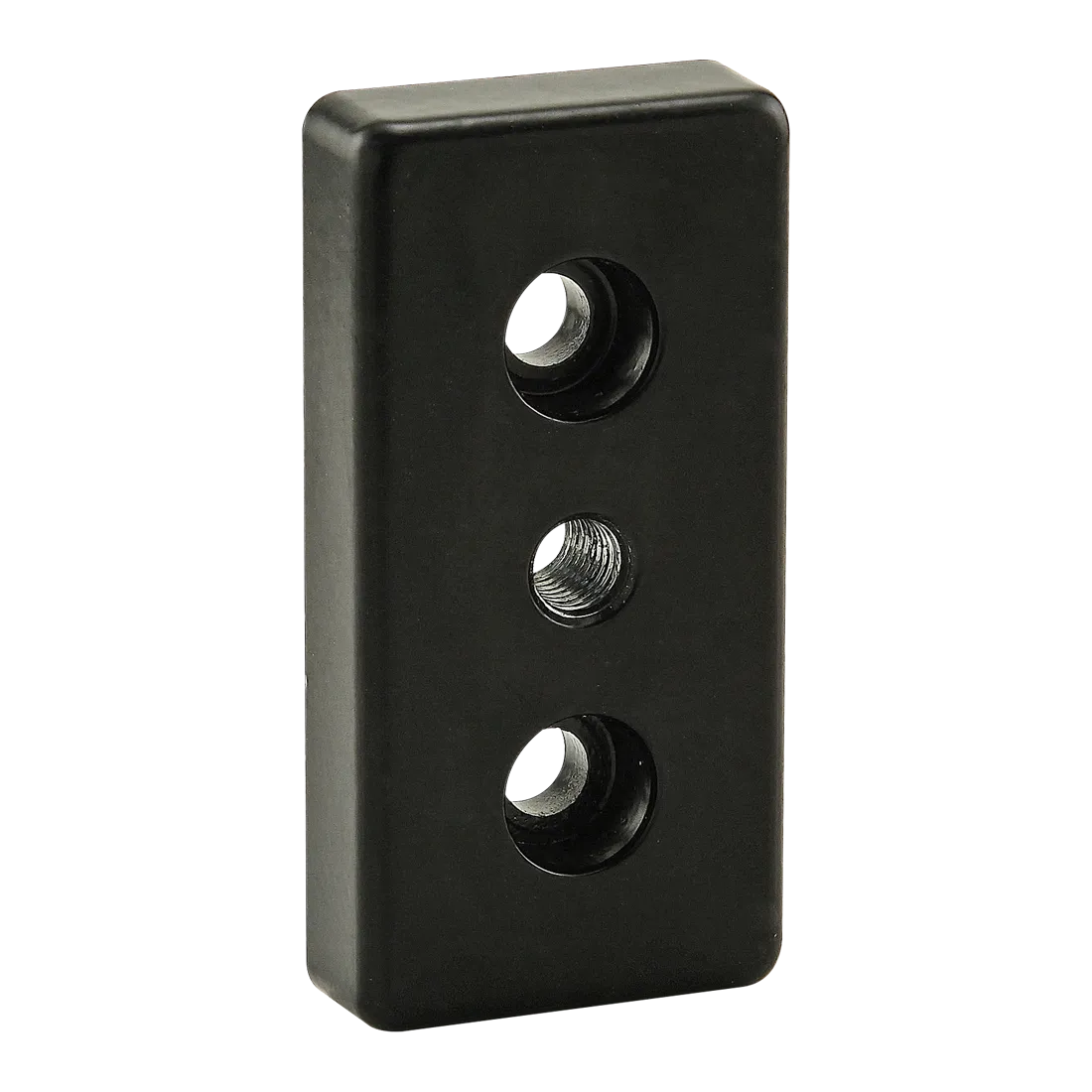 Base Plate 45, 45x90, M10, Die Cast Zinc, Black