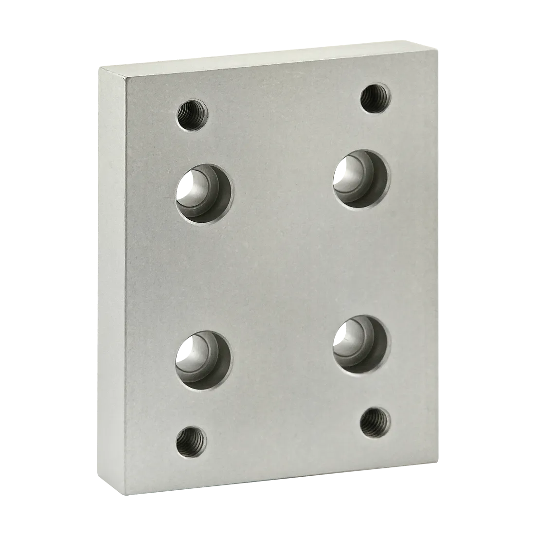 80/20 2420 Base Plate, Flange Mount, 5/16-18 Thread Size, Aluminium, Clear | AE4EXW 5JRN2