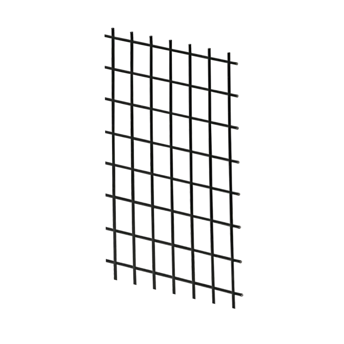 1 x 1 Inch Black Powder Coated Wire Cloth