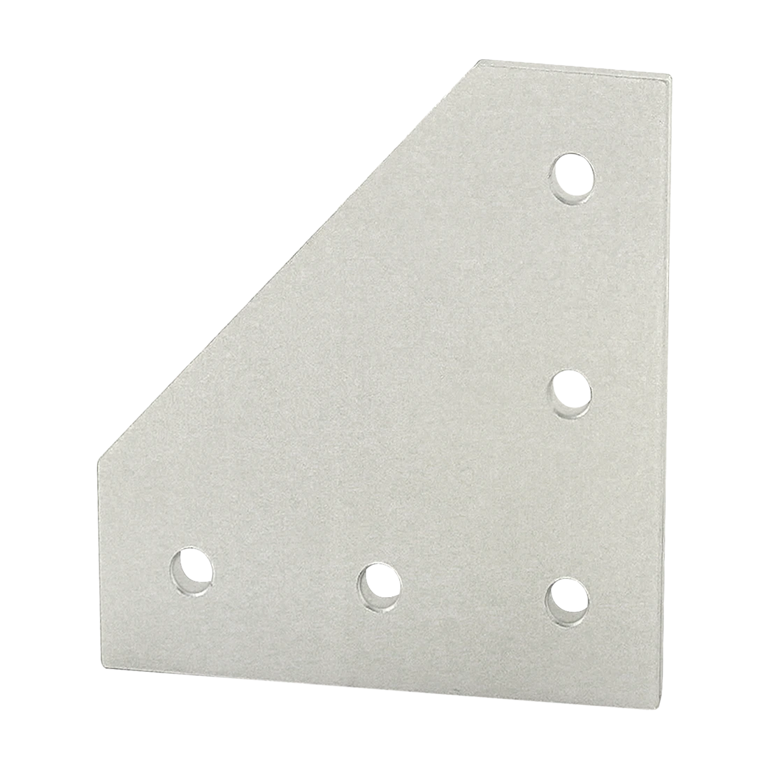 80/20 30-4351 Flat Plate, 90 Deg., 5 Hole, 4mm x 90mm x 90mm, Aluminum, Clear | AE4EZH 5JRT6