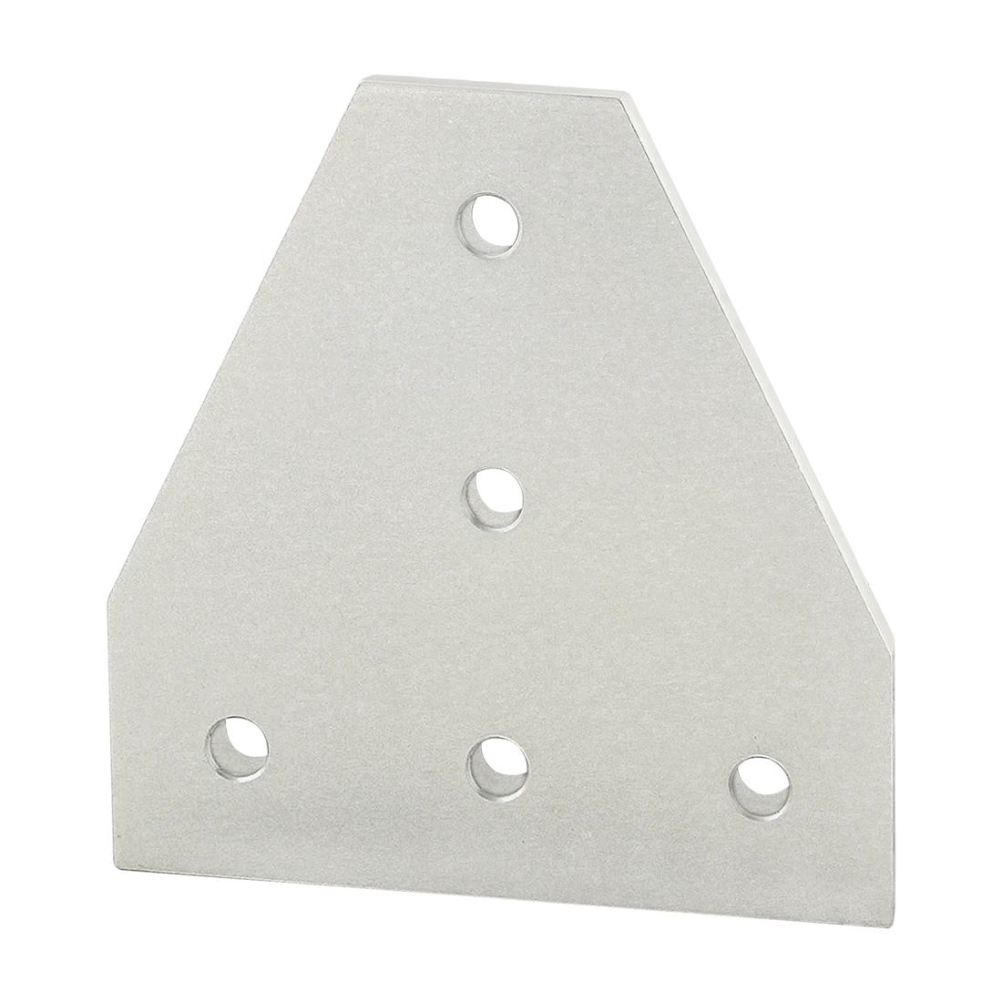 80/20 4340 Tee Flat Plate, 5 Hole, 1/4 x 4-1/2 x 4-1/2 Inch Size, Aluminum, Clear | AC3BQJ 2RCX8
