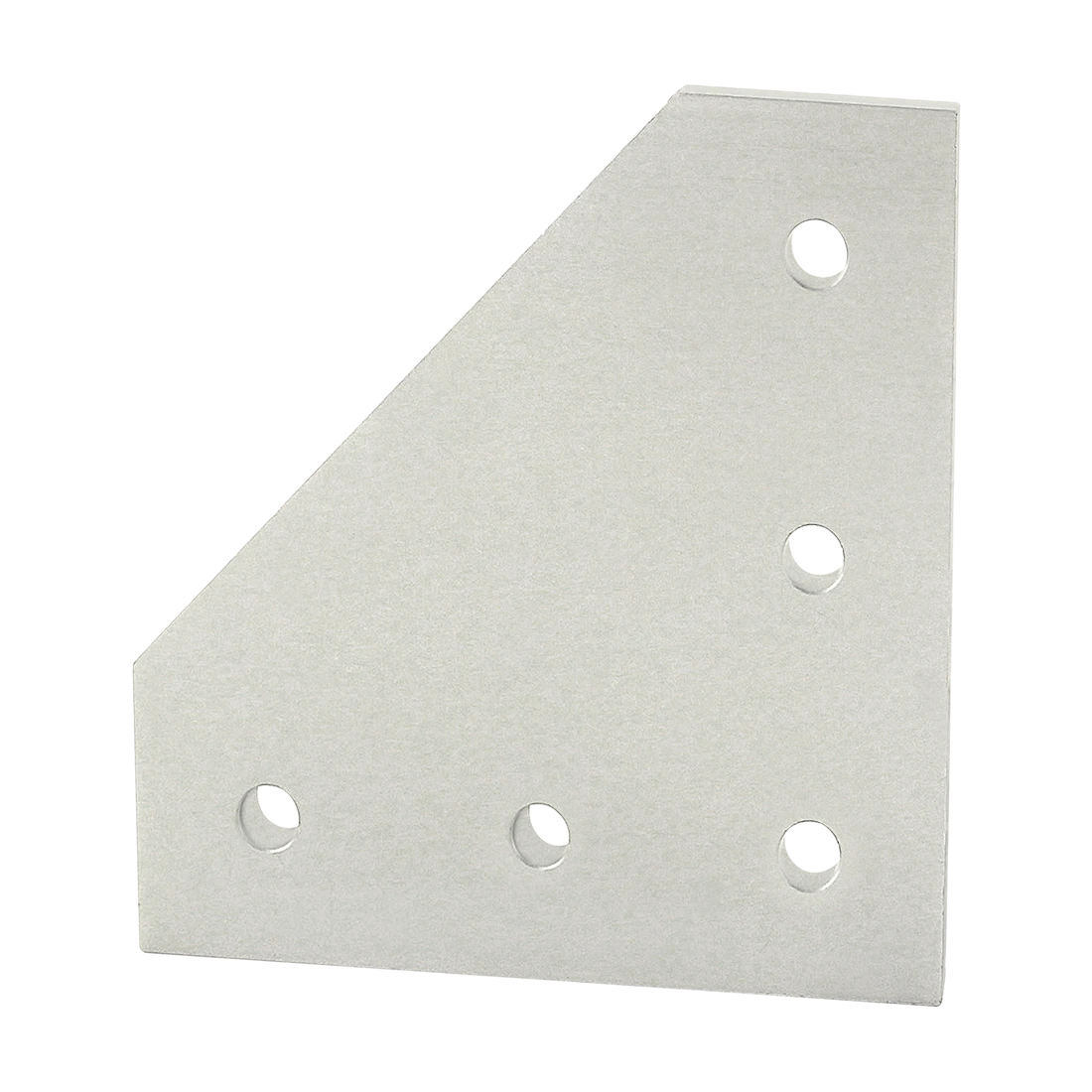 80/20 45-4351 Flat Plate, 90 Deg., 5 Hole, 6mm x 135mm x 135mm, Aluminum, Clear | AE4EYZ 5JRR8