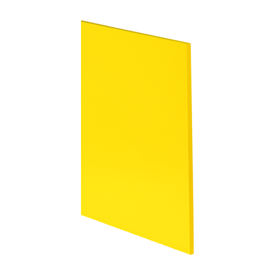 6 mm Yellow Pvc/Acrylic Smooth 