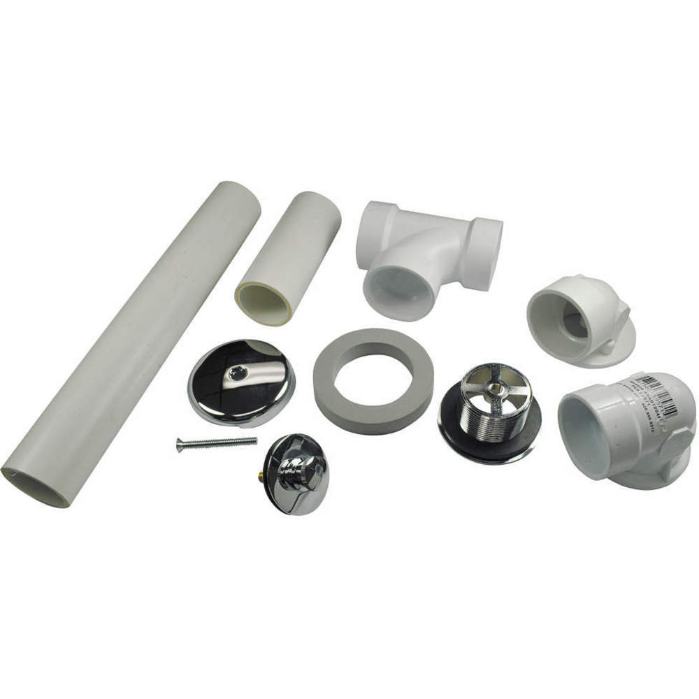 Waste And One Hole Overflow Kit Pvc