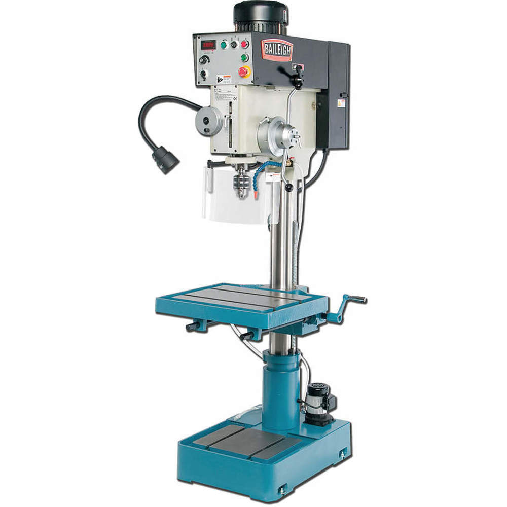 BAILEIGH INDUSTRIAL DP-1500VS Floor Drill Press, Belt, Variable, 85 RPM 2000 RPM, 230 VAC /SinglePhase | CN9AVP 15V796
