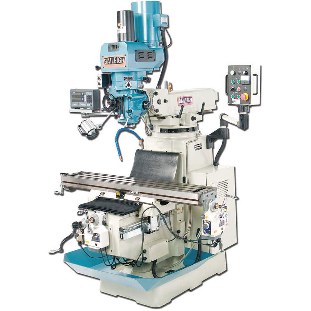 BAILEIGH INDUSTRIAL VM-1054-3 Knee/Column Milling Machine, 10 Inch Table Length, 54 Inch Table Width, 3 HP, 3 Phase | CN9AUD 31XW13
