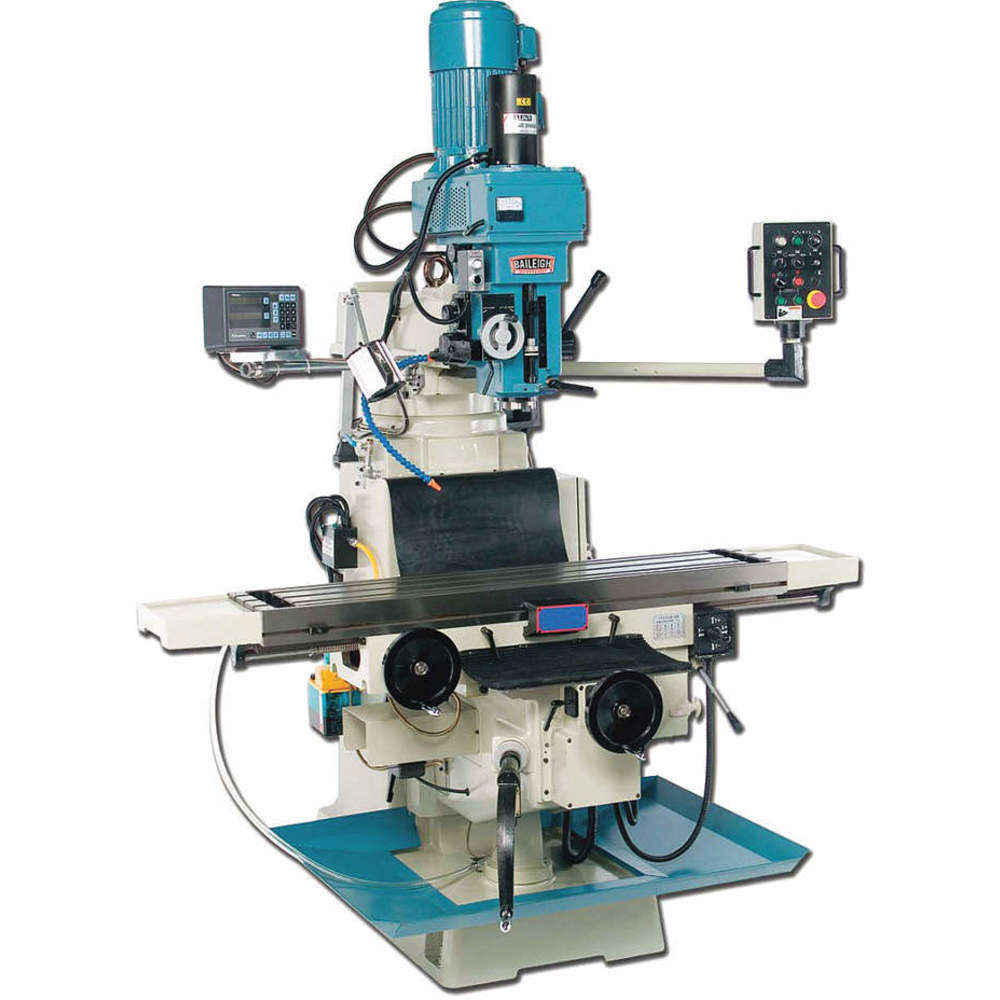 BAILEIGH INDUSTRIAL VM-1258-3 Knee/Column Milling Machine, 12 Inch Table Length, 58 Inch Table Width, 5 HP, 3 Phase | CN9AUH 31XW14