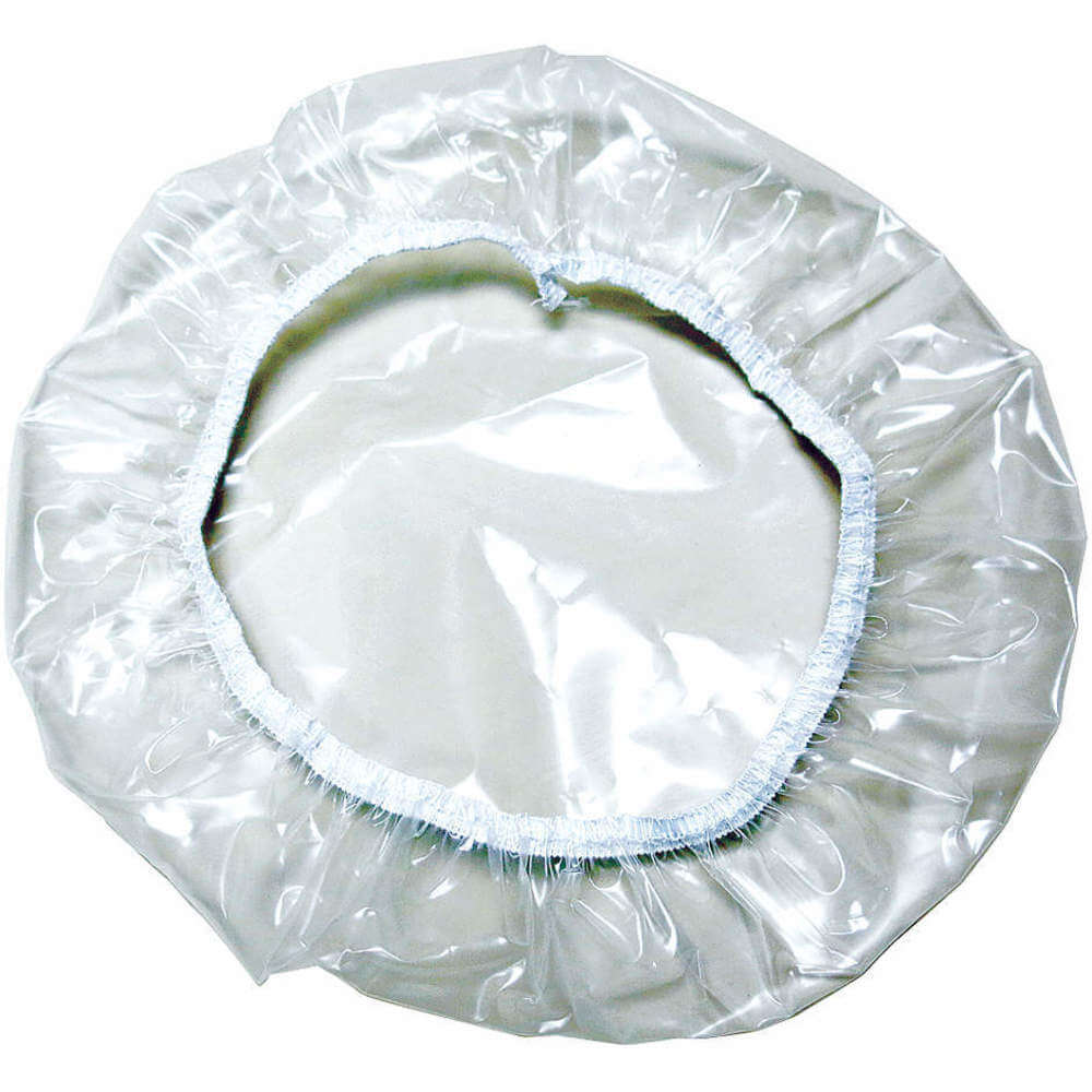 Pail Cover Elastic Band Clear Ldpe Pk 100, 100PK