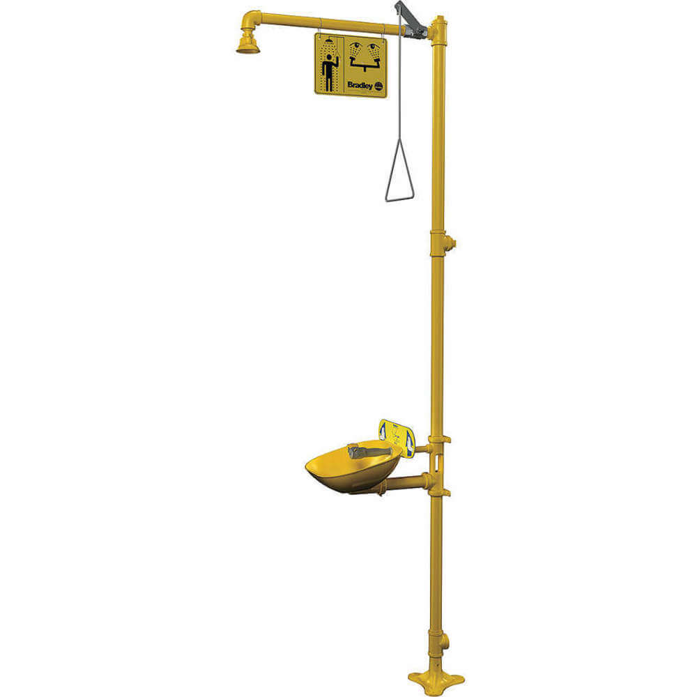 BRADLEY S19314EW Halo Eyewash, Plastic Bowl, Showerhead | AE8JLR 6DGW4